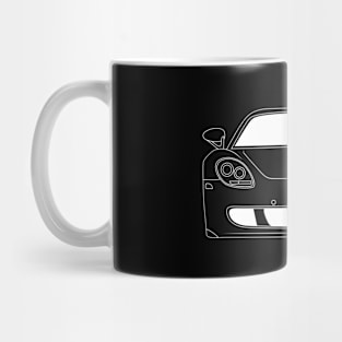 Porsche Carrera White Outline Mug